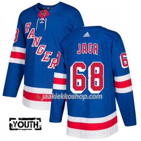 Lapsille NHL New York Rangers Pelipaita Jaromir Jagr 68 Adidas 2017-2018 Sininen Authentic